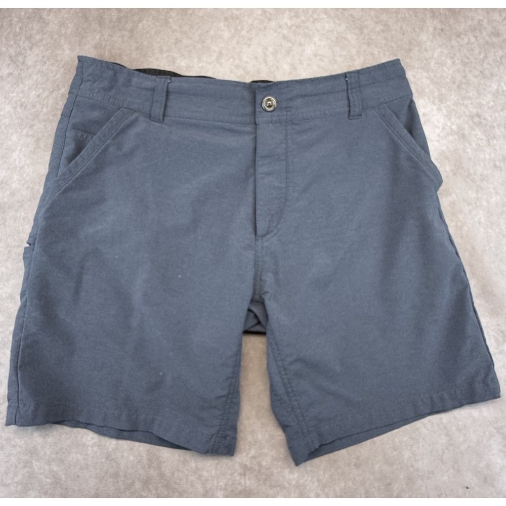 Kuhl Outdoor Hiking Shorts Mens 36 Blue Elastic Waist Drawstring Trail